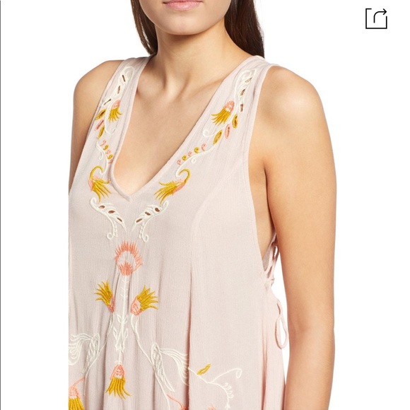 Free People Adelaide Festival Slip Dress in Rose/Blush Combo - Picture 5 of 16